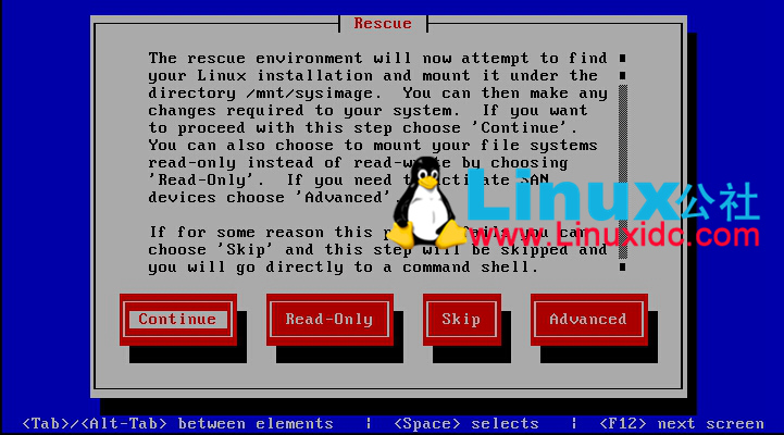 Linux进入救援模式的方法