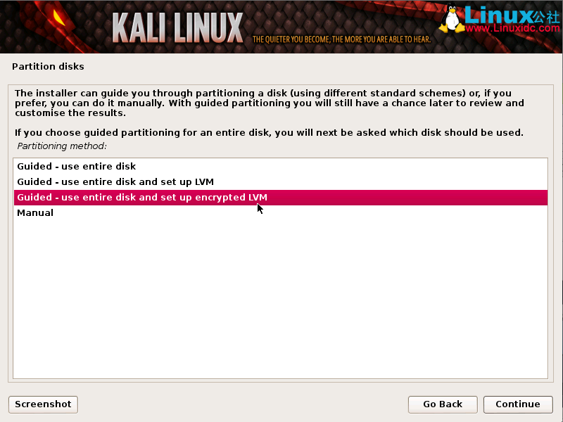 加密安装Kli Linux